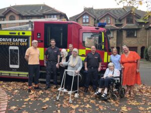 Sutton Fire Brigade visits crossways nursing home in sutton